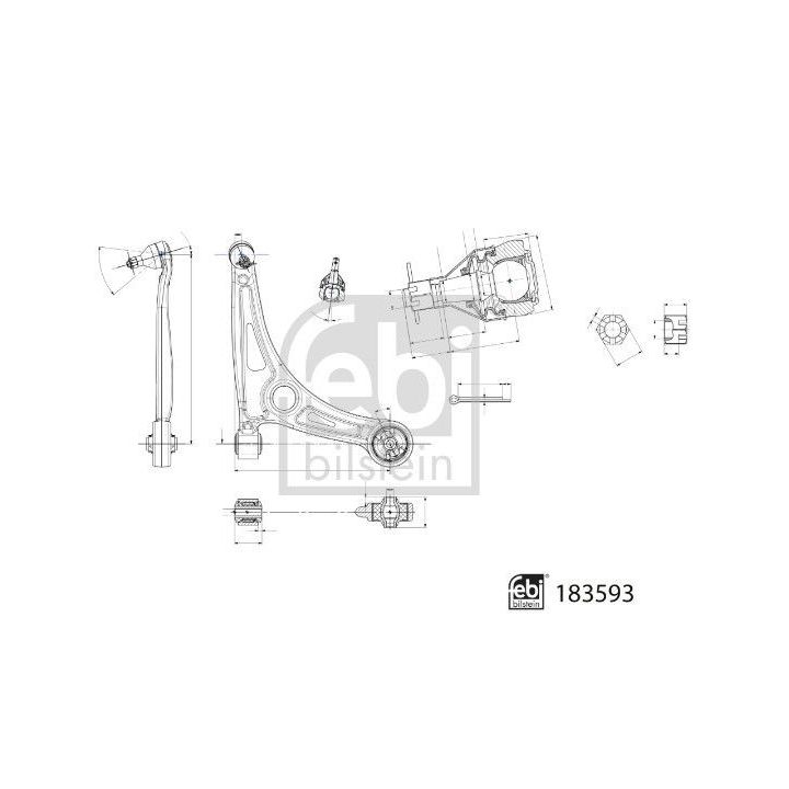 Vikšro valdymo svirtis FEBI BILSTEIN 183593