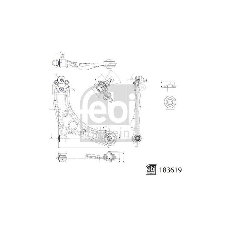 Vikšro valdymo svirtis FEBI BILSTEIN 183619