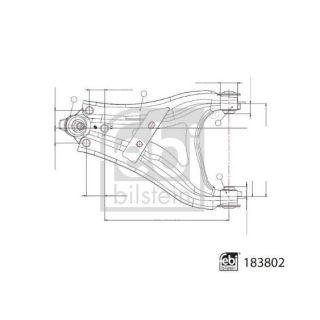 Vikšro valdymo svirtis FEBI BILSTEIN 183802