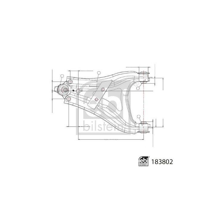 Vikšro valdymo svirtis FEBI BILSTEIN 183802