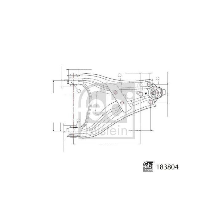 Vikšro valdymo svirtis FEBI BILSTEIN 183804