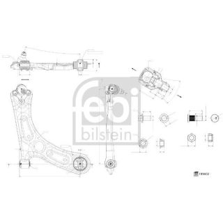 Vikšro valdymo svirtis FEBI BILSTEIN 185602