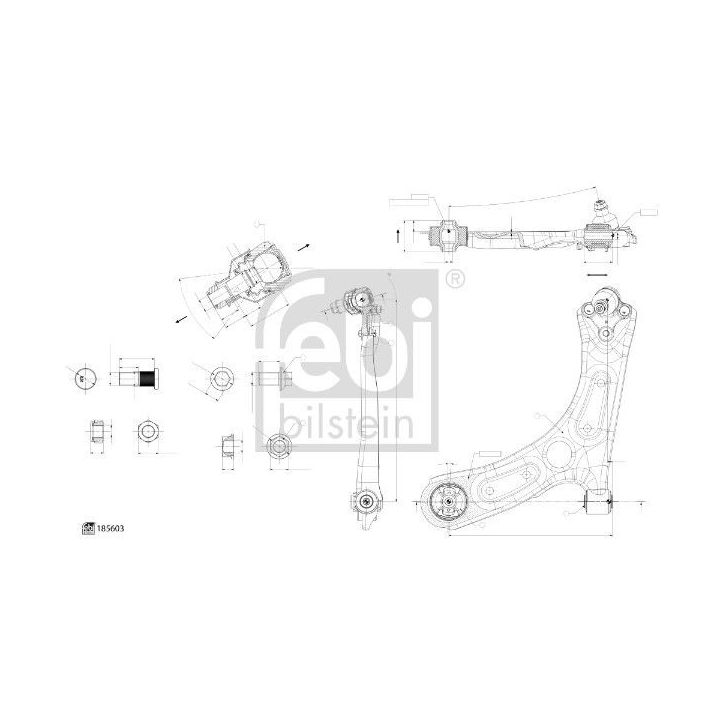 Vikšro valdymo svirtis FEBI BILSTEIN 185603