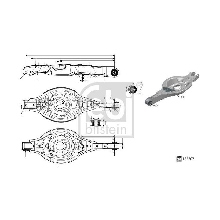 Vikšro valdymo svirtis FEBI BILSTEIN 185607