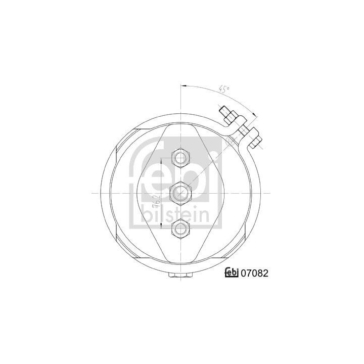 Diafragm. stabdžių cilindras FEBI BILSTEIN 07082