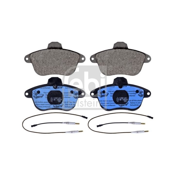 Stabdžių trinkelių rinkinys, diskinis stabdys FEBI BILSTEIN 116038