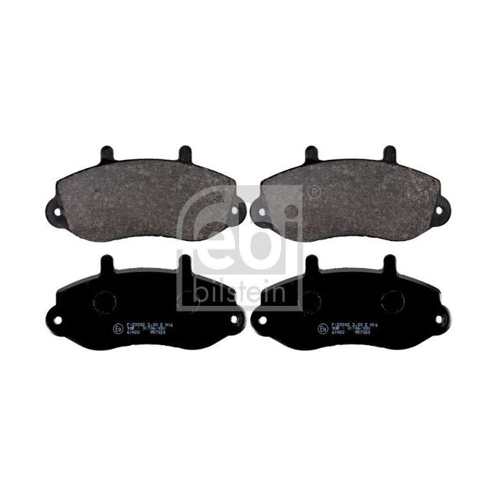 Stabdžių trinkelių rinkinys, diskinis stabdys FEBI BILSTEIN 16494