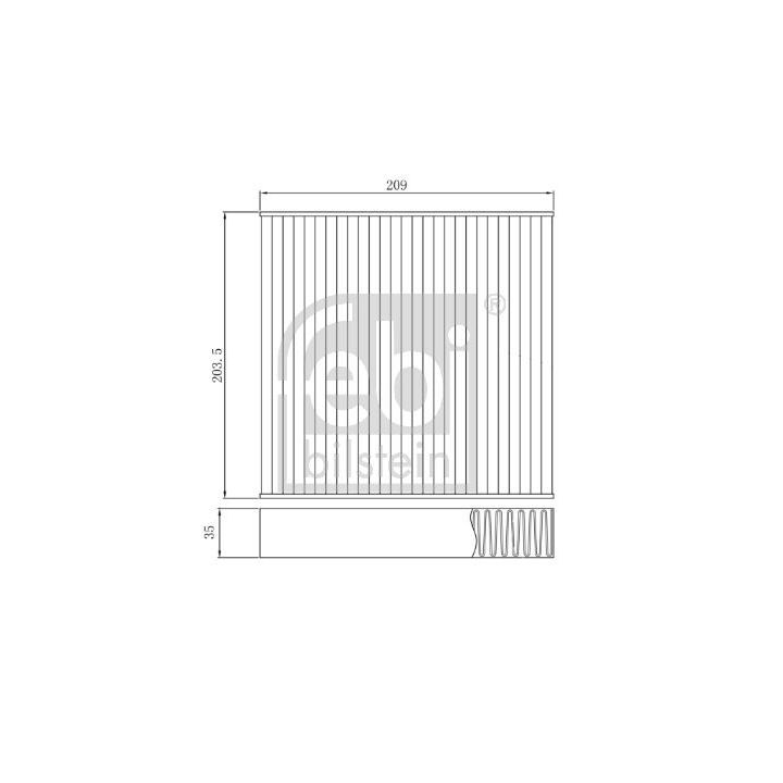 Filtras, salono oras FEBI BILSTEIN 174913