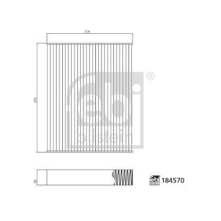 Filtras, salono oras FEBI BILSTEIN 184570