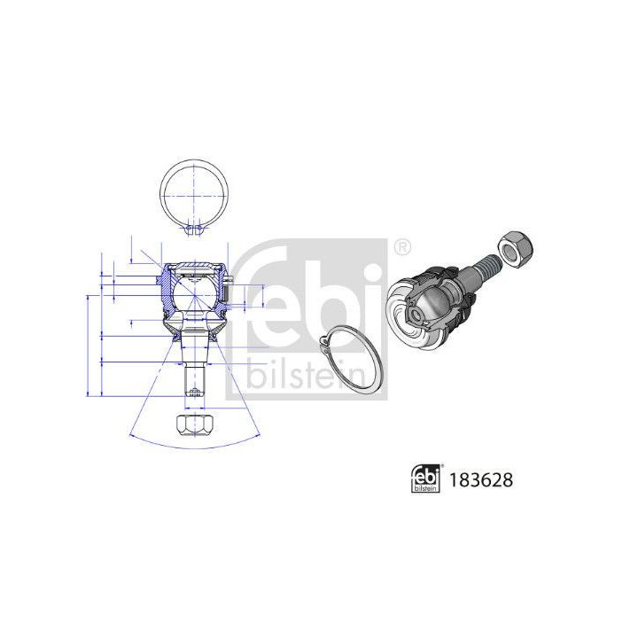 Šarnyras / girgždukas FEBI BILSTEIN 183628
