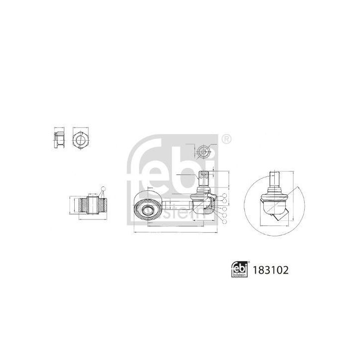 šarnyro stabilizatorius FEBI BILSTEIN 183102