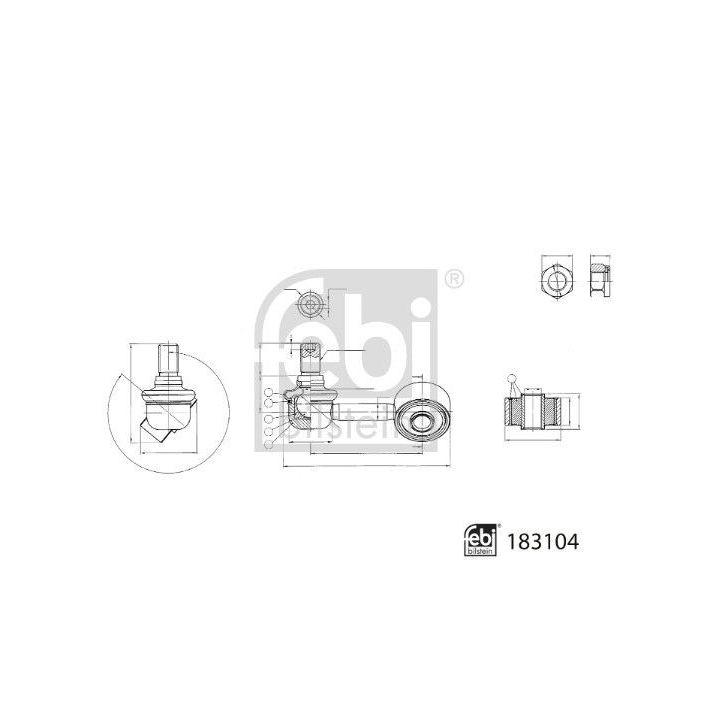 šarnyro stabilizatorius FEBI BILSTEIN 183104