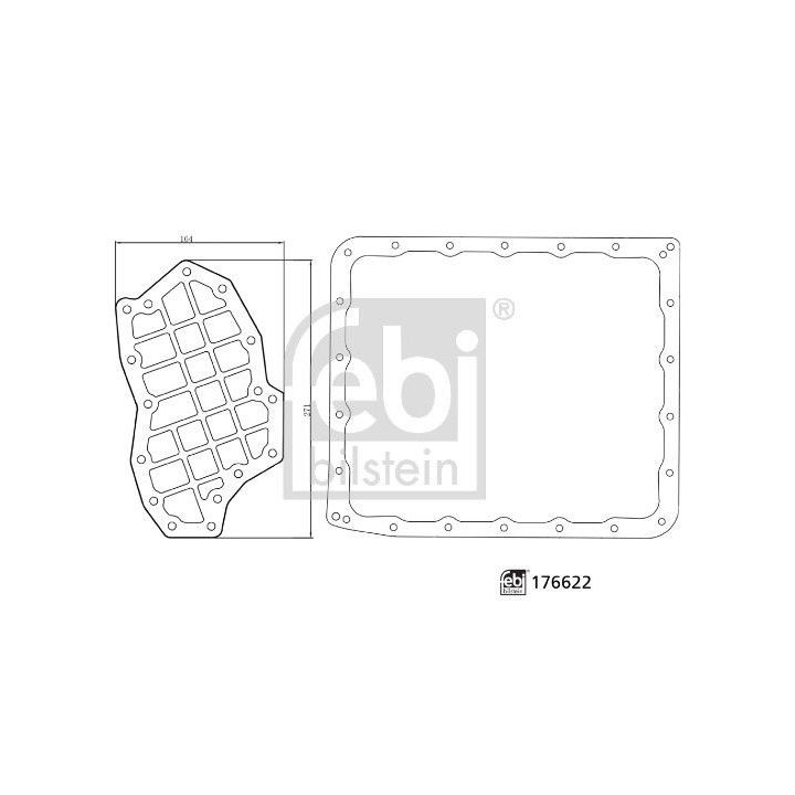 Hidraulinių filtrų komplektas, automatinė transmisija FEBI BILSTEIN 176622