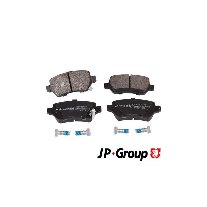 Stabdžių trinkelių rinkinys, diskinis stabdys JP GROUP 1263700110