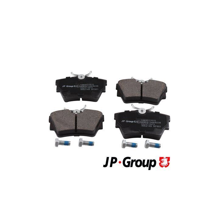 Stabdžių trinkelių rinkinys, diskinis stabdys JP GROUP 1263701610