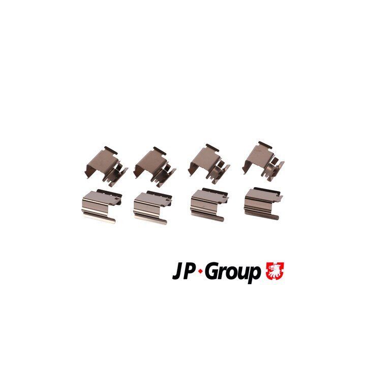 Priedų komplektas, diskinių stabdžių trinkelės JP GROUP 1163651610