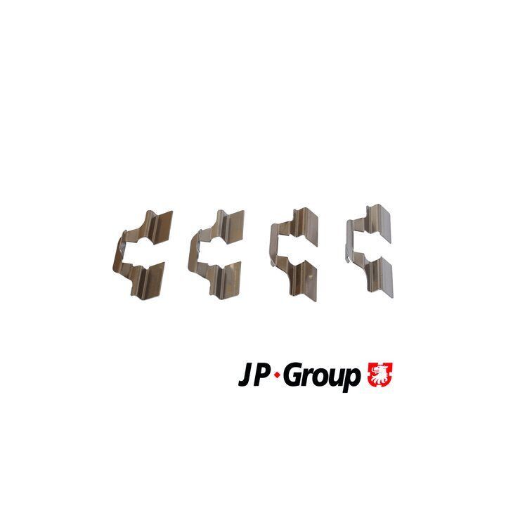Priedų komplektas, diskinių stabdžių trinkelės JP GROUP 1163750410