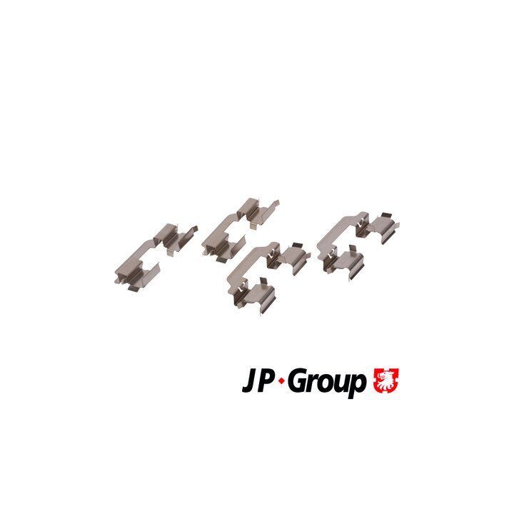 Priedų komplektas, diskinių stabdžių trinkelės JP GROUP 1463650610