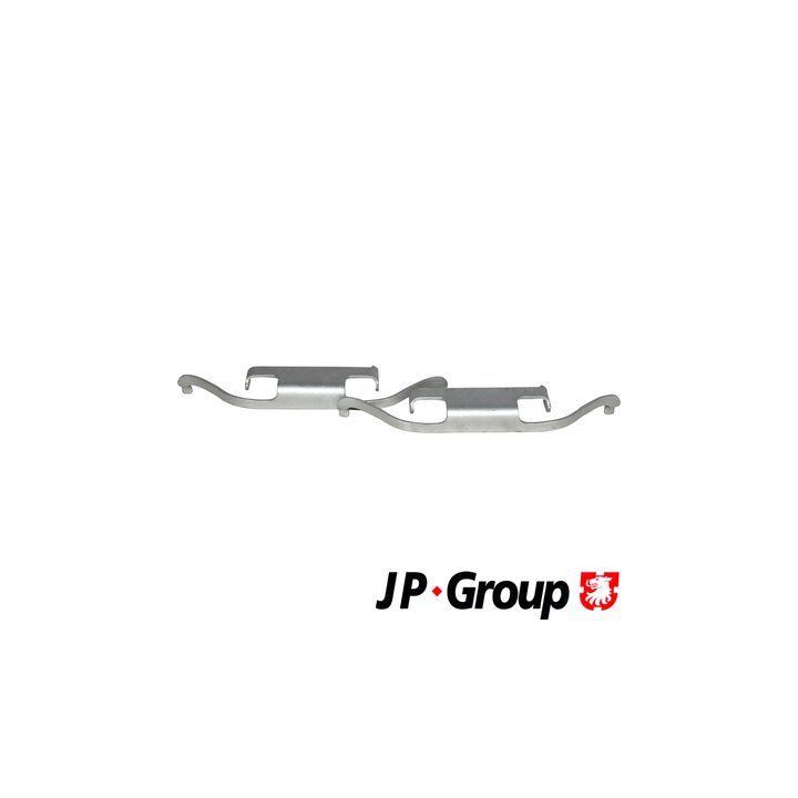 Priedų komplektas, diskinių stabdžių trinkelės JP GROUP 1463750110