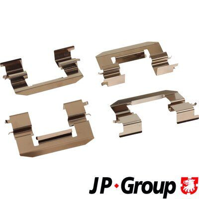 Priedų komplektas, diskinių stabdžių trinkelės JP GROUP 3164002910