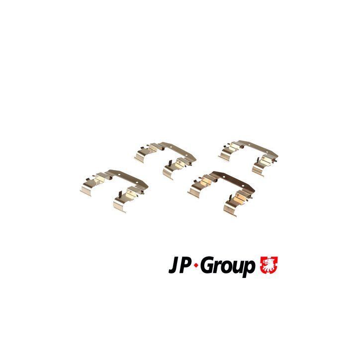 Priedų komplektas, diskinių stabdžių trinkelės JP GROUP 3664002510