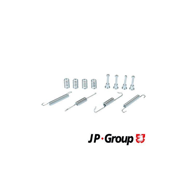 Priedų komplektas, stovėjimo stabdžių trinkelės JP GROUP 1163950110