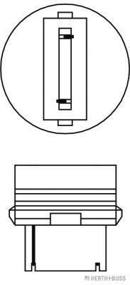 Lemputė, papildomas stabdžių žibintas HERTH+BUSS ELPARTS 89901310