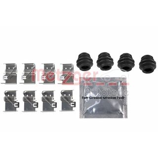 Priedų komplektas, diskinių stabdžių trinkelės METZGER 109-0172