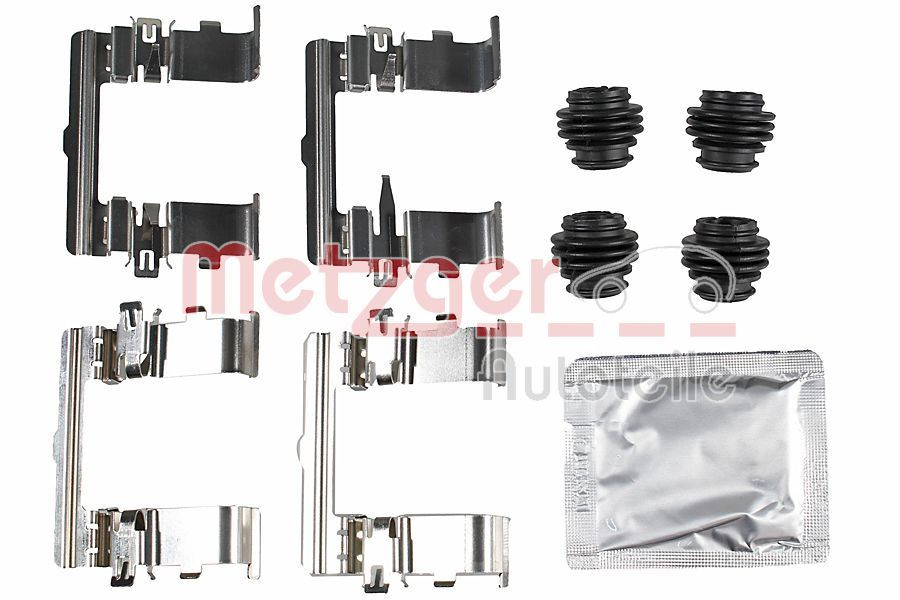 Priedų komplektas, diskinių stabdžių trinkelės METZGER 109-0177