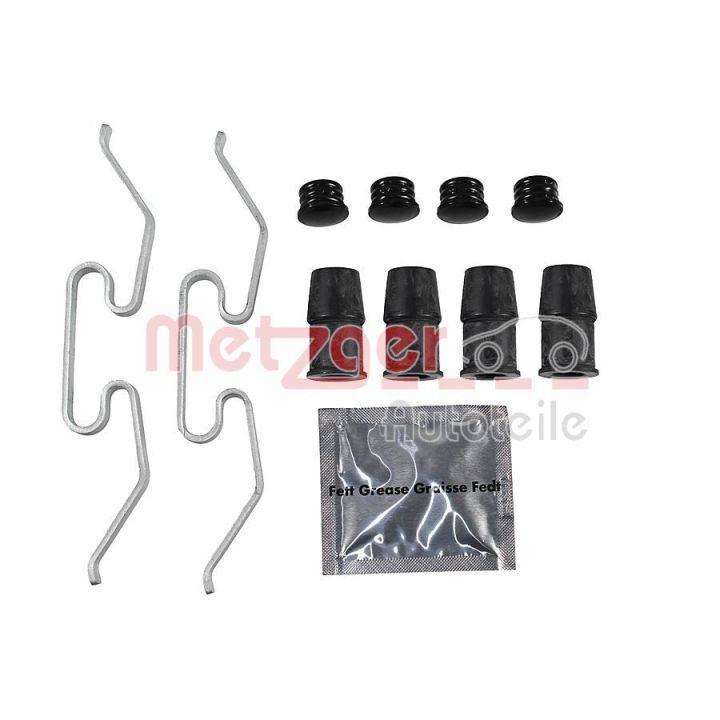 Priedų komplektas, diskinių stabdžių trinkelės METZGER 109-0179