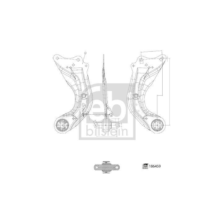 Vikšro valdymo svirtis FEBI BILSTEIN 186459