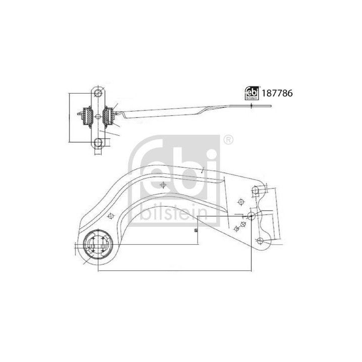 Vikšro valdymo svirtis FEBI BILSTEIN 187786