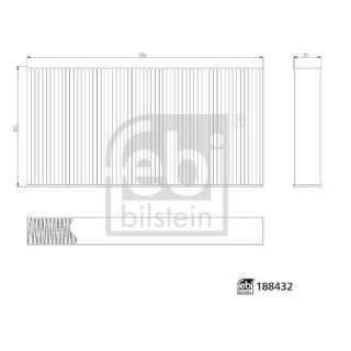 Filtras, salono oras FEBI BILSTEIN 188432