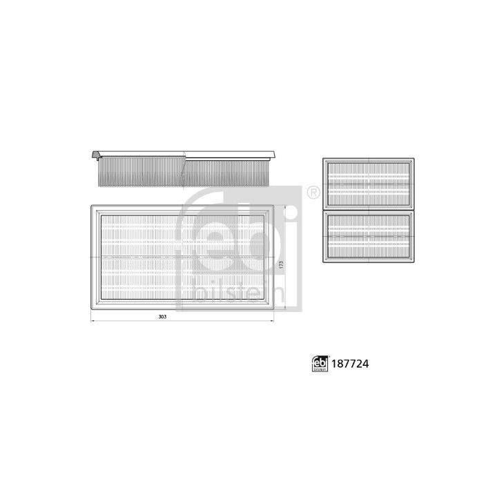 Oro filtrų rinkinys FEBI BILSTEIN 187724