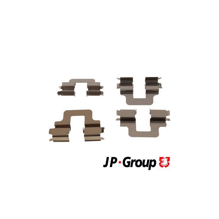 Priedų komplektas, diskinių stabdžių trinkelės JP GROUP 1564004110