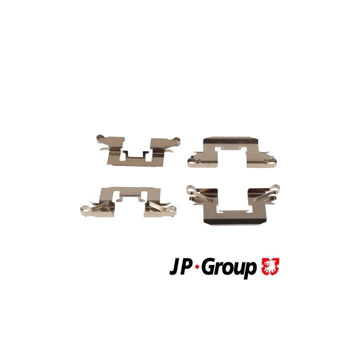 Priedų komplektas, diskinių stabdžių trinkelės JP GROUP 1564004510