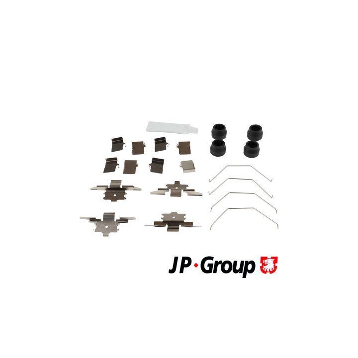 Priedų komplektas, diskinių stabdžių trinkelės JP GROUP 1564004710