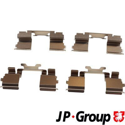 Priedų komplektas, diskinių stabdžių trinkelės JP GROUP 3364003410