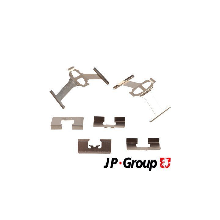 Priedų komplektas, diskinių stabdžių trinkelės JP GROUP 3464002510