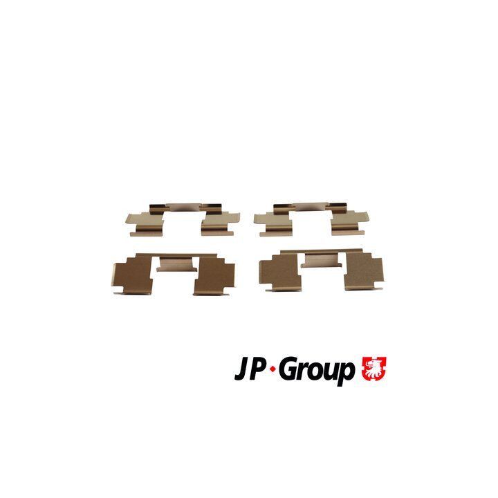 Priedų komplektas, diskinių stabdžių trinkelės JP GROUP 3464003010