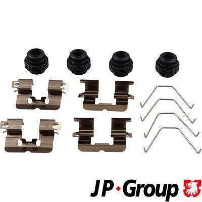 Priedų komplektas, diskinių stabdžių trinkelės JP GROUP 3564002910