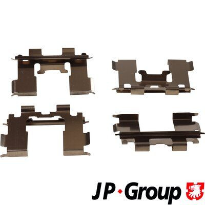 Priedų komplektas, diskinių stabdžių trinkelės JP GROUP 3564003210