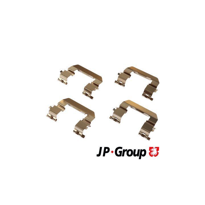 Priedų komplektas, diskinių stabdžių trinkelės JP GROUP 3664003810