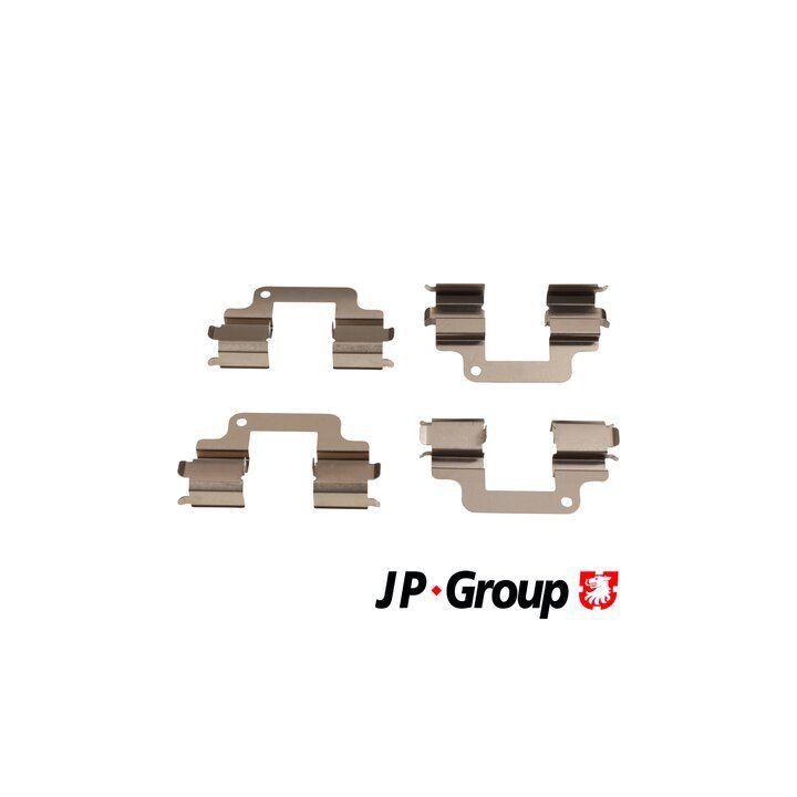 Priedų komplektas, diskinių stabdžių trinkelės JP GROUP 3764001210