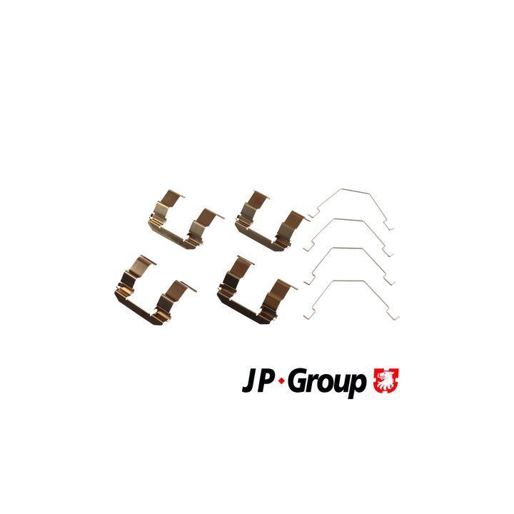 Priedų komplektas, diskinių stabdžių trinkelės JP GROUP 3864002810