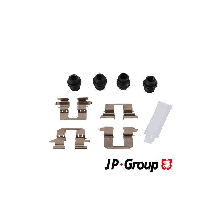 Priedų komplektas, diskinių stabdžių trinkelės JP GROUP 3964002810