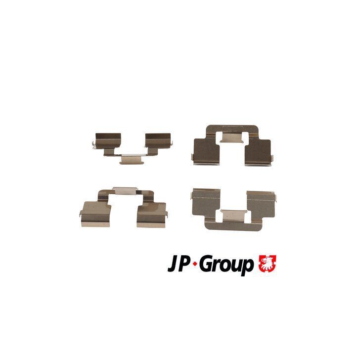 Priedų komplektas, diskinių stabdžių trinkelės JP GROUP 4164003410