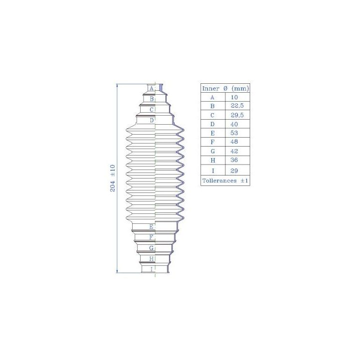 Gofruotoji membrana, vairavimas SPIDAN 84280
