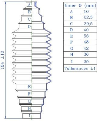 Gofruotoji membrana, vairavimas SPIDAN 84281