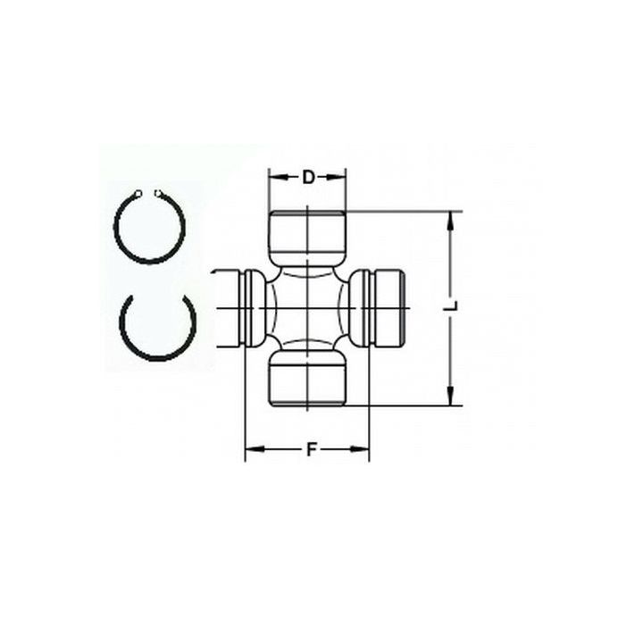 Lankstas, kardaninis velenas SPIDAN U 109